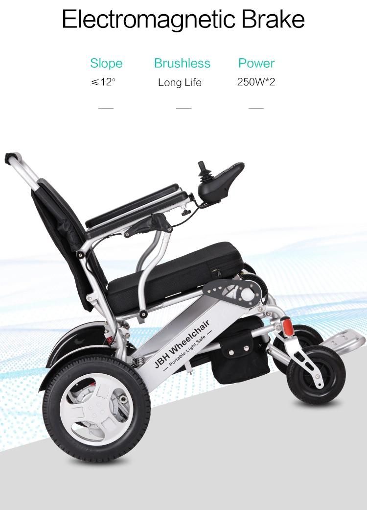 Hot Selling Lithium Battery Brushless Motor Folding Handicapped Electric Wheelchair Price