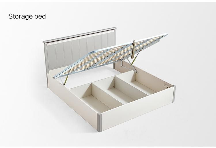 Linsy Modern King Size Wooden Double Bed Ls227A2