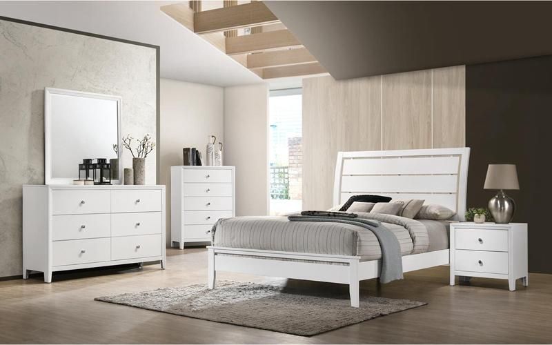 Nova Simple Storage Cabinet Small Makeup Desk White Bedroom Furniture Dresser with Mirror