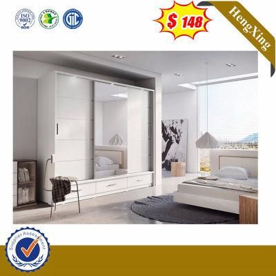 Modern Design Light Color Slide Door Wooden Bedroom Living Room Wardrobe (UL-HM N032)