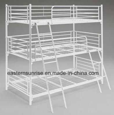 Kids Adult Metal Triple Bunk Bed for School and Hotel