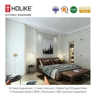 Particle Board PVC High Gloss Furniture Wardrobe Sliding Door Closet