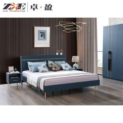 China Home European Classic Bedroom Set Furniture Luxury Modern Storage MDF Headboard Beds