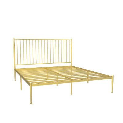 Hot Sales Metal Bed Nordic Simple Wrought Iron Bed Double Bed