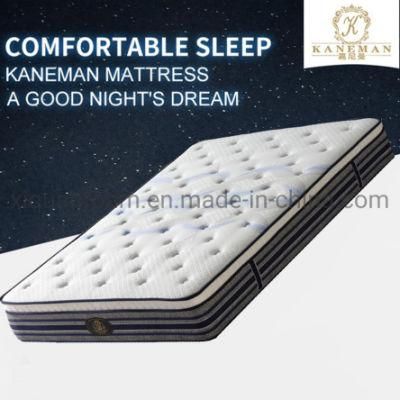 Natural Latex Mattress Foam Encased Pocket Spring Mattress Bed Mattress in a Box