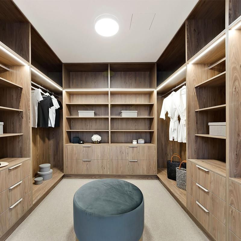 Contemporary Laminate Walk in Closet Bedroom Wardrobe Furniture