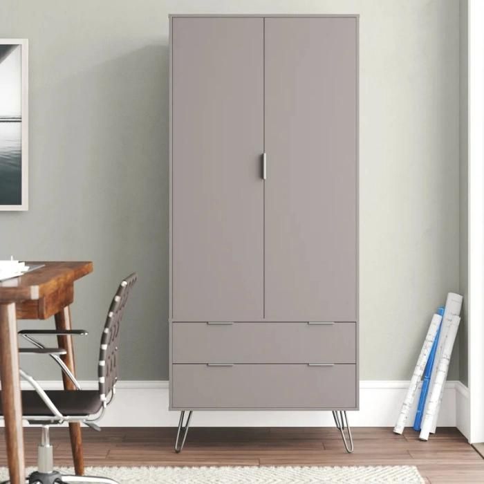 Factory Wholesale Simple Clothes Storage Closet Wardrobe for Bedroom Furniture
