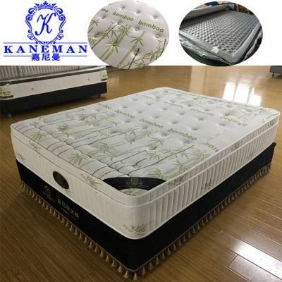 Bamboo Pillow Top Homeuse Mattress Vacuum Packed Pocket Spring Mattress