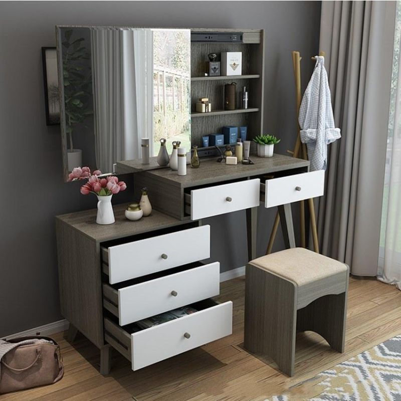 Mirror Dressing Table Bedroom Nordic Minimalist Style Furniture 0337