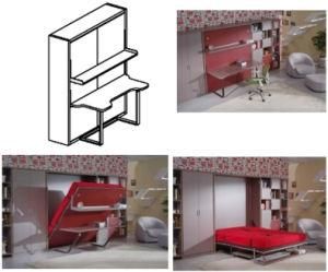 Modern Vertical Tilting Folding Wall Bed Withtable and Shelf