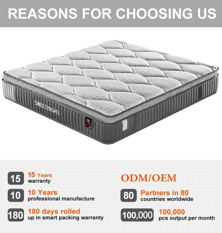 Latex Hotel Memory Foam Pocket Spring Mattress