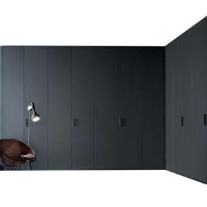 High End Australian Style High Gloss Grey Color Closet for Apartment