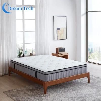 Mattress Manufacturer Pillow Top 5-Star Hotel Memory Foam Pocket Spring Mattress (34PA)
