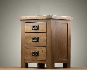 Wooden Nightstand Cabinet, Solid Oak Bedroom Set Furniture