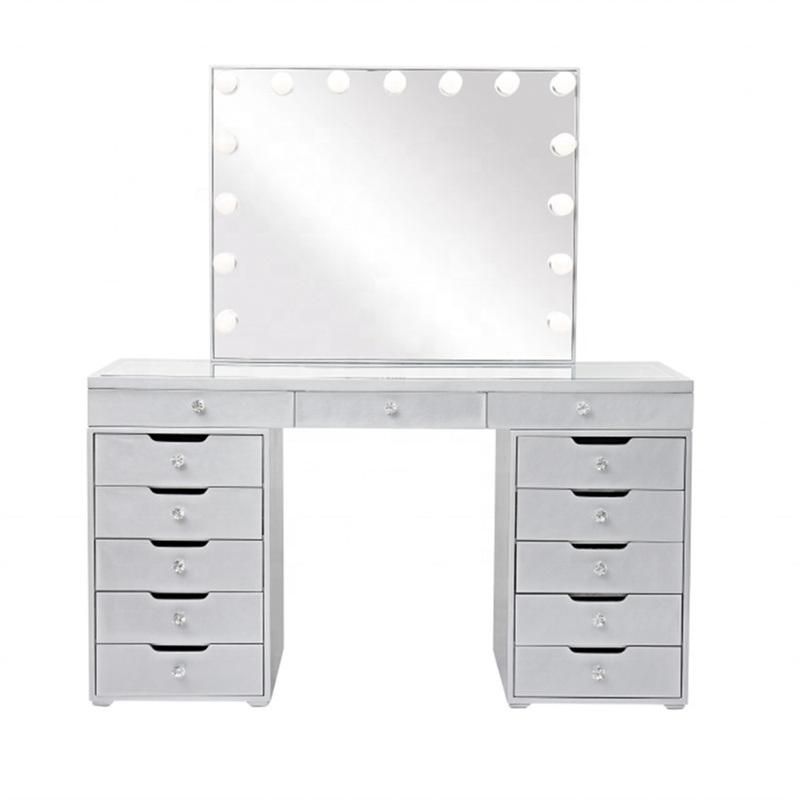 Hot Sales 13 Drawers Cheapest Makeup Station Dresser