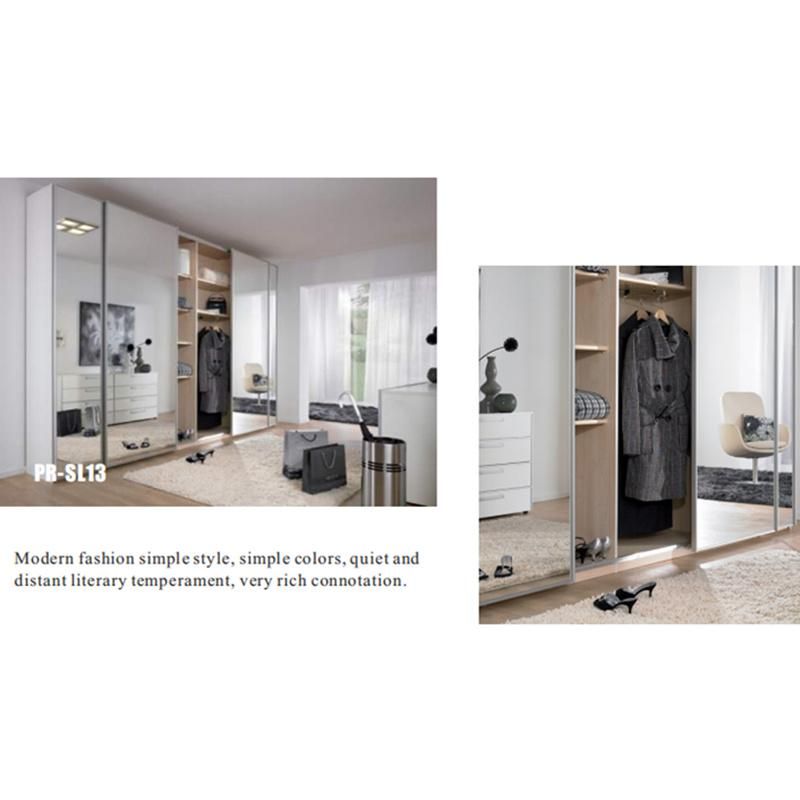Mirror Sliding Door Wardrobe 2 Door Open Wardrobe Design