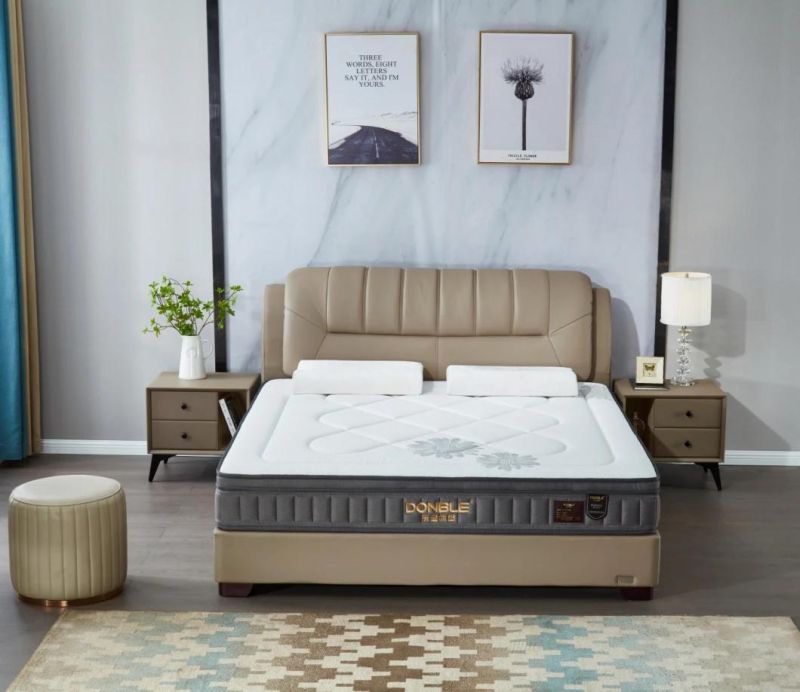 New Design Compressed Wholesale Double Queen King Size Memory Foam Latex Pocket Spring Bed Mattress