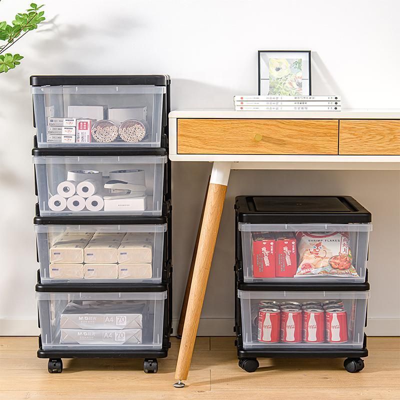 3~5 Layers Transparent Plastic Drawer Organizers