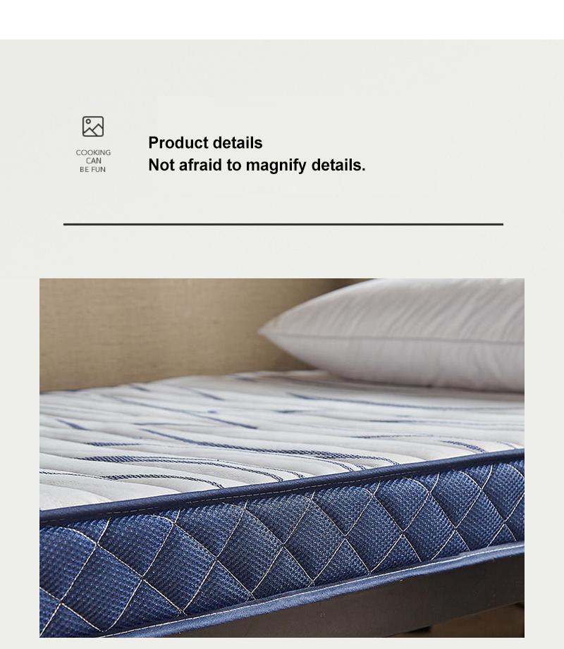Dormitory Bed Mattress Thick 10cm Portable Soft Latex Layer Single