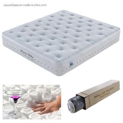 Rolling Mattress in a Box 30cm Euro Top Gel Memory Foam Pocket Spring Mattress Box