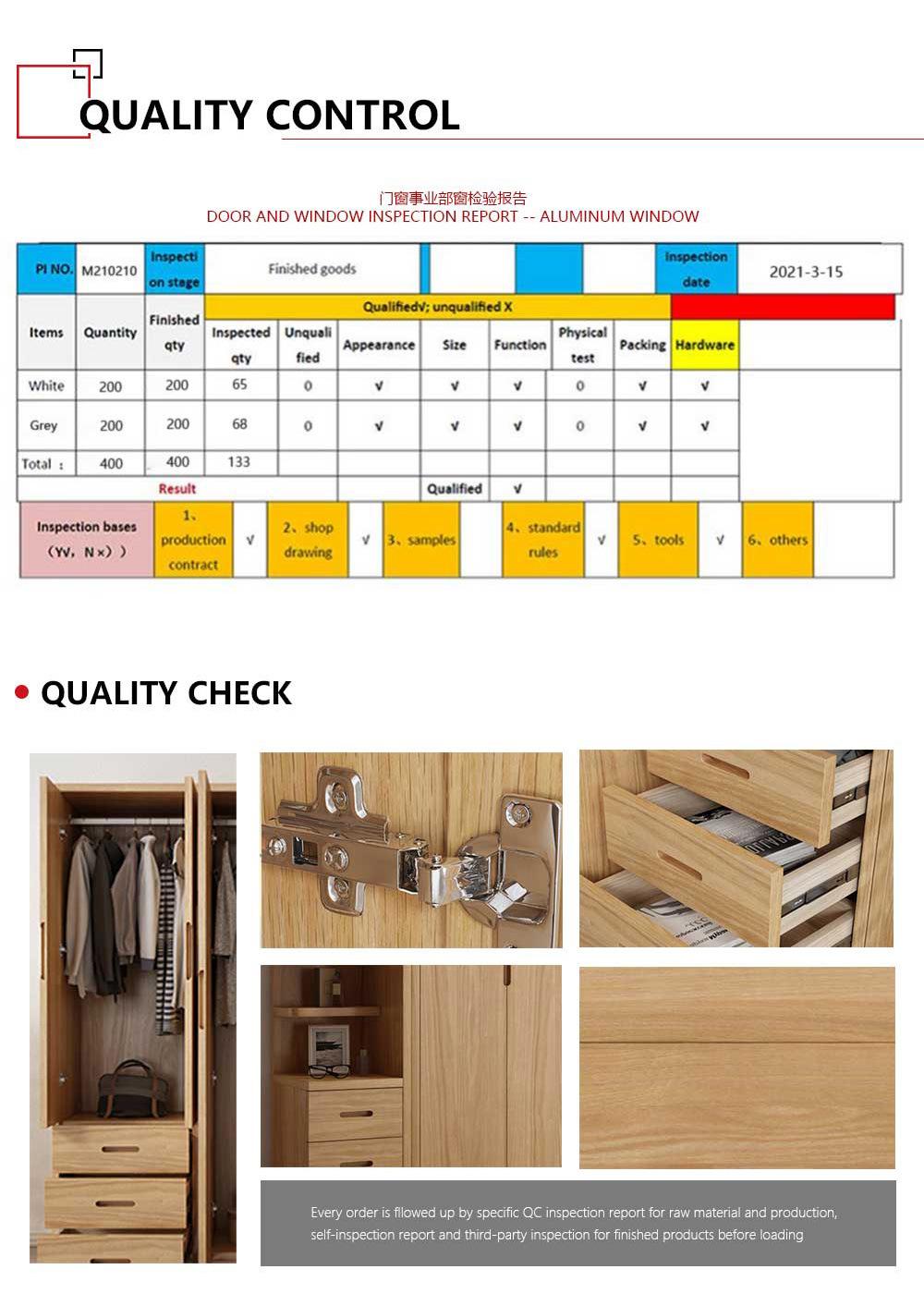 New Cheep 2door White Wooden Wardrobe Closet Furniture