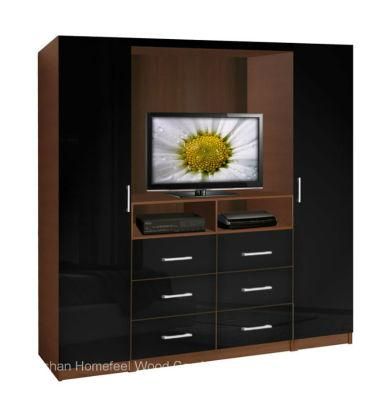 Functional Design Furniture TV Bedroom Cupboard Wardrobe Cabinet (HF-EY080318)