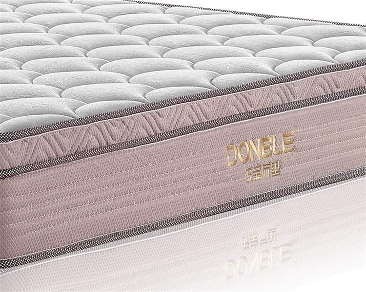 Luxury Design Wholesale Pocket Spring Hotel Double Bed Memory Foam Mattress for Bedroom Furniture