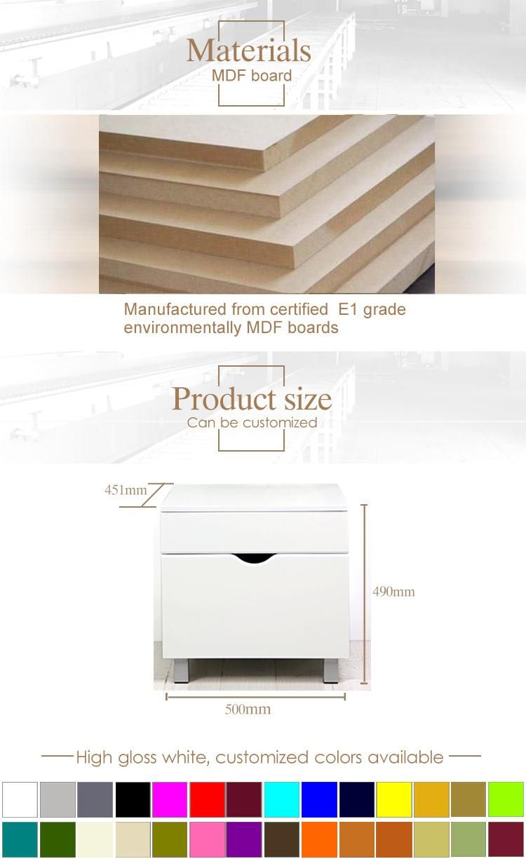 Fashionable Wooden Bedside Table Nightstand