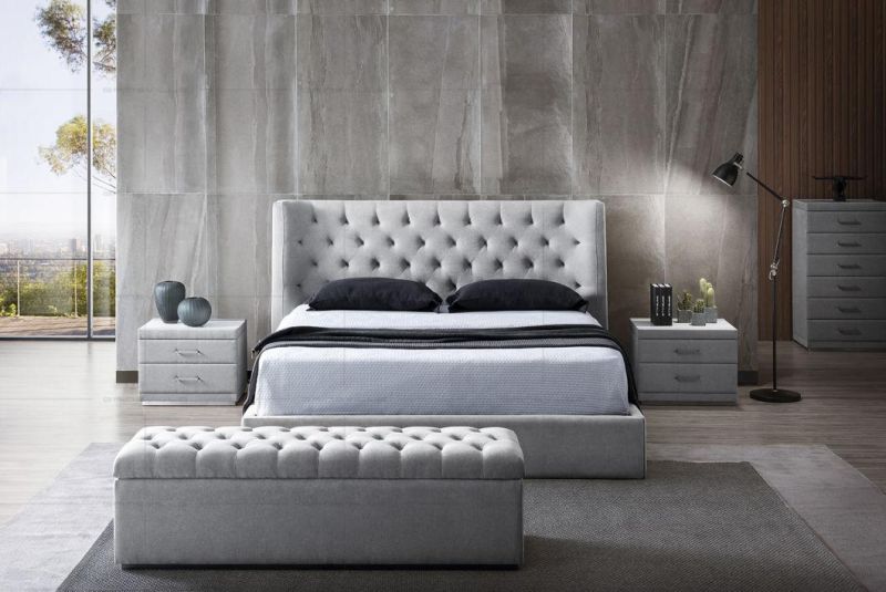 Classical Design Furniture King Size Queen Size Soft Bed Set Bedroom Furniture Gc1726