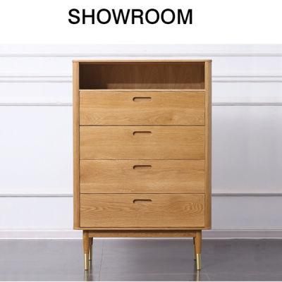 Pure Solid Wood Chest of Drawers Bedroom Oak Locker