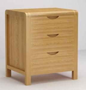 3 Drawers Solid Oak Cabinet, Wooden Small Bedroom Furniture