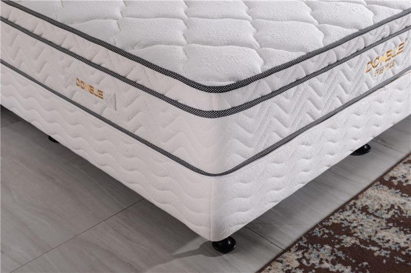 Luxury Design Euro Pillow Top 5 Star Hotel Standard Pocket Spring Foam Mattress with Natural Latex