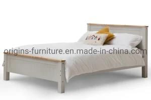 Pine Solid Wooden 4FT6 Double Queen Size Bed Frame White