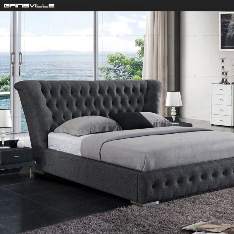 Deep Button Design Headboard Luxury Bedroom Bed Gc1632