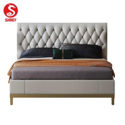 Promotion Sales for 2021 New Design Solid Wood Bed for Hotel Bedroom Set