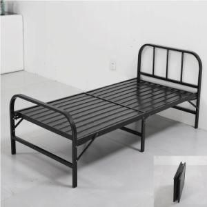 Outdoor Furniture Full Size Customized Metal Iron Folding Bed