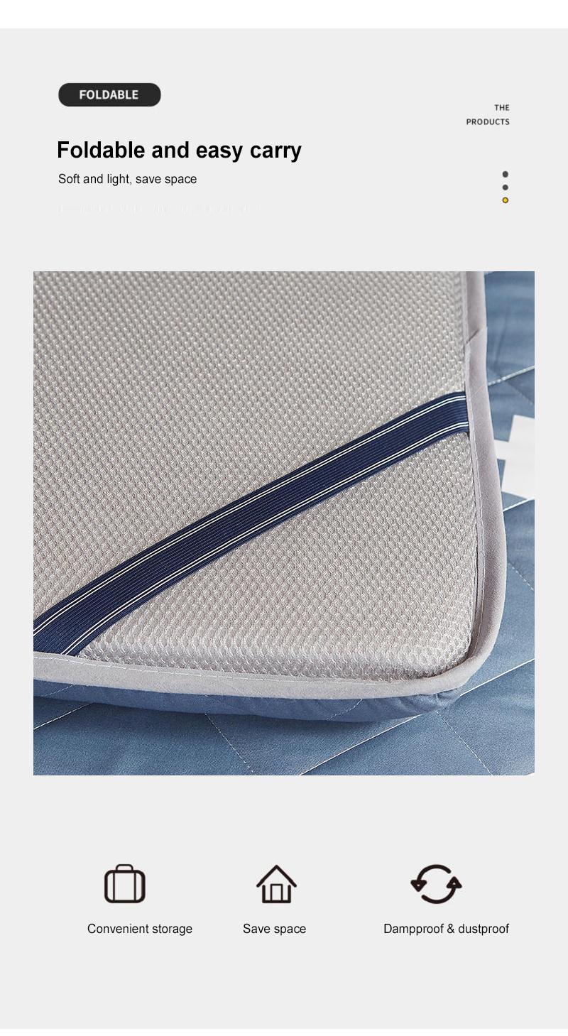 Home Bunk Bed Mattress Thicken Roll Foldable Thin Portable Full