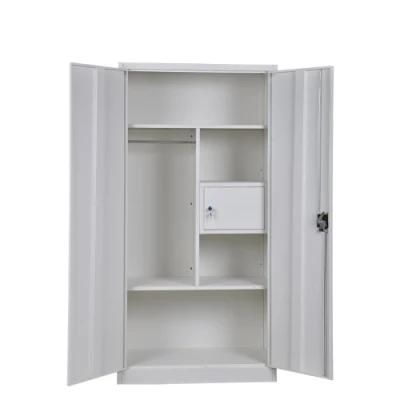 Gdlt 2 Door Metal Wardrobe Manufacture Steel Wardrobe Locker 2 Door Metal Closet