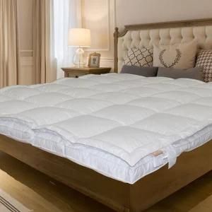 Quality Hotel Mattress Pad Artificial Goose Down Alternative Filling Bed Pad