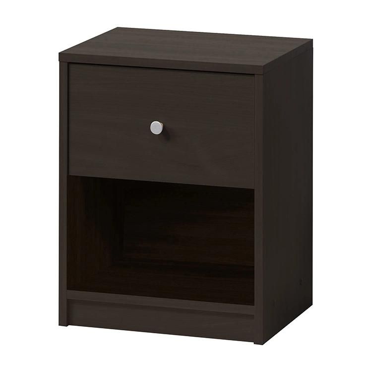 Black Wooden Nightstand for Bedroom