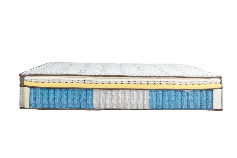 Factory Price Sleep Well Queen Comfort Mini Pocket Spring with 3 Zone Mattress Bed in a Box