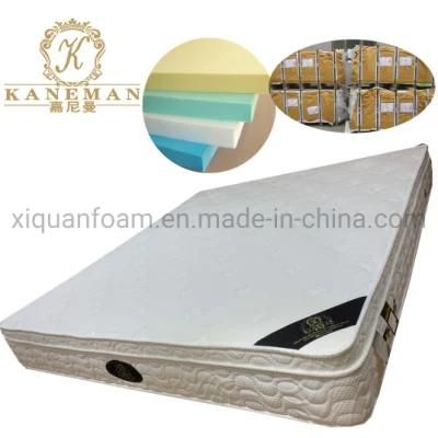 Hotel Spring Mattress Flat Firm Mattress Custom Sizes Mattress in Pallet