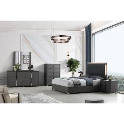 Nova Matt Grey Oak Bedroom Collection Hotel Bed Home Wooden Bedroom Furniture Sets