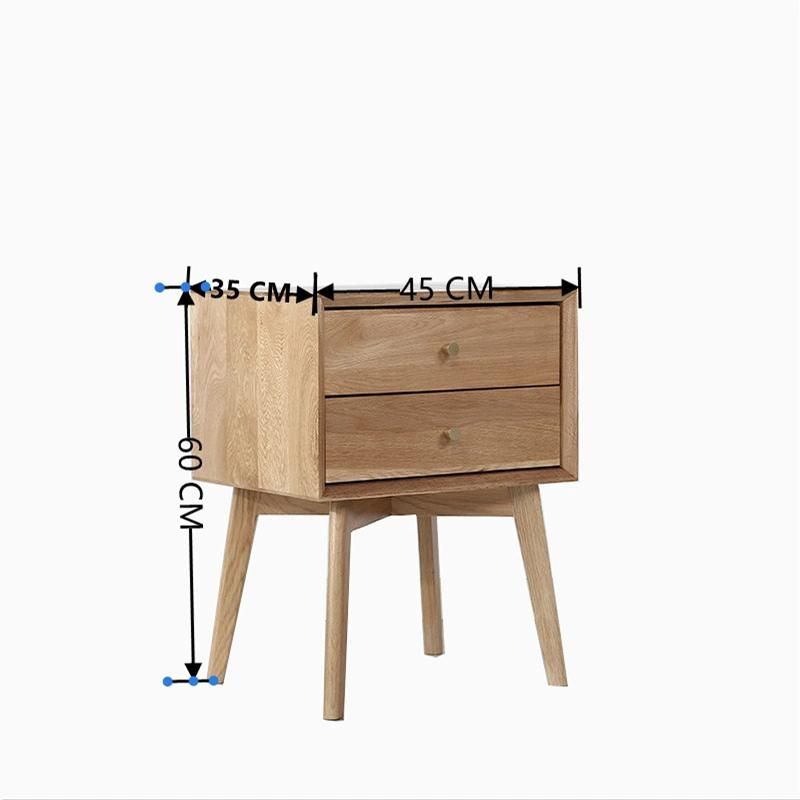 Solid Wood Nordic Bedside Cabinet 0057