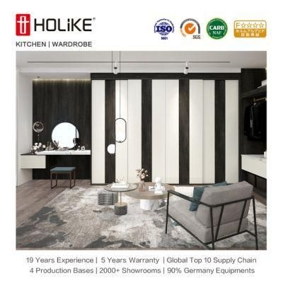 Holike Custom Bedroom Furniture Sliding Door Clothes Wardrobe
