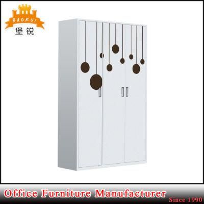 Fas-092 Made in China Bedroom Cupboard Designs Metal Wardrobe