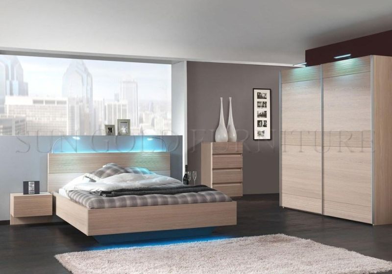 Modern Cheap 2 Door Sliding for Hotel Bedroom Furniture Wardrobe