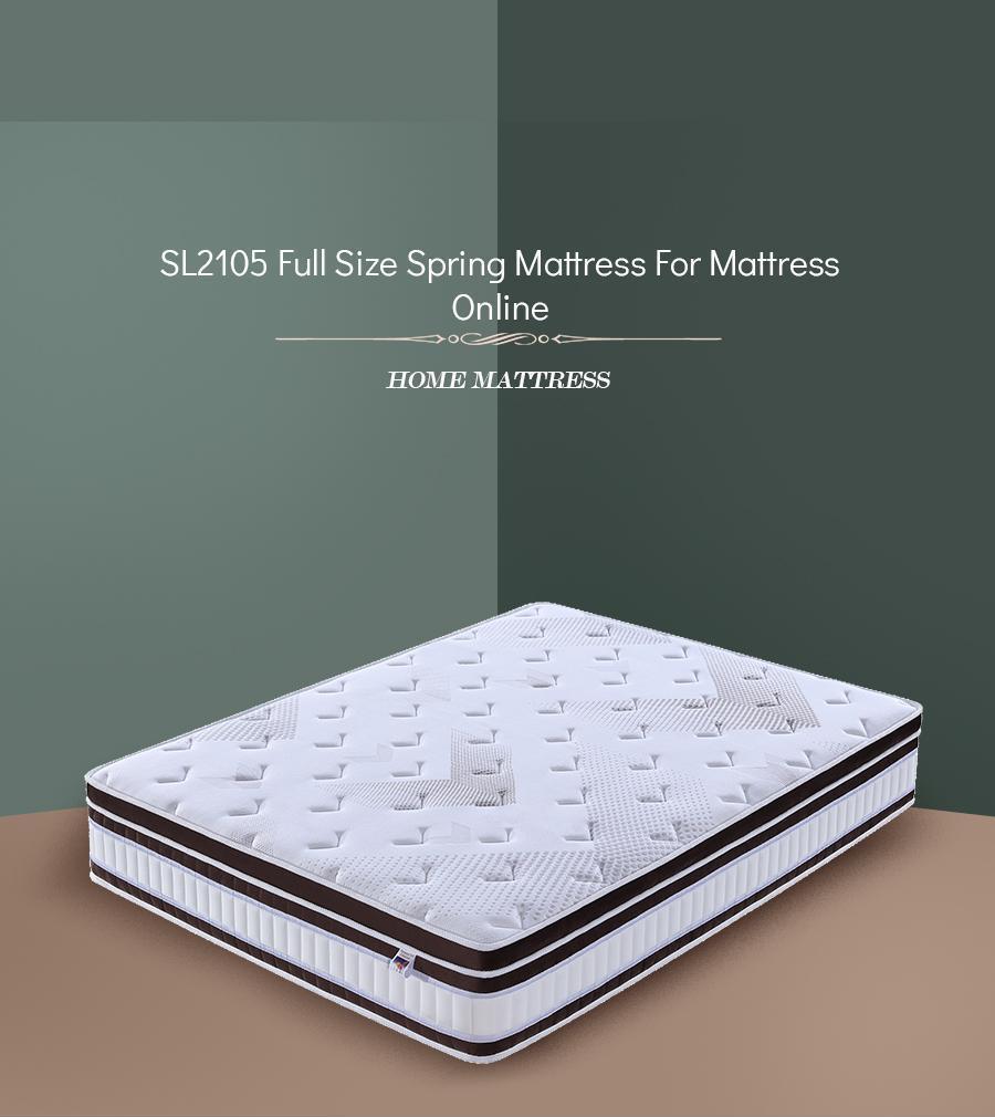 Pillow Top Super Soft King Size Pocket Spring Rolled Mattress (SL2105)