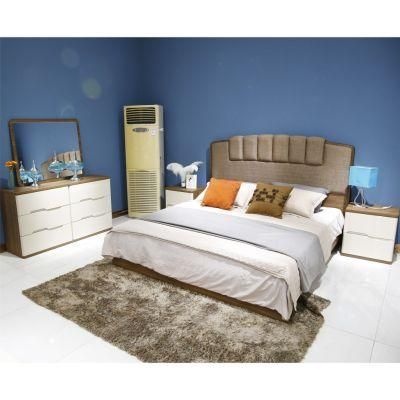 Hot Sale Foshan Furniture Wooden Fabric Bedroom Set