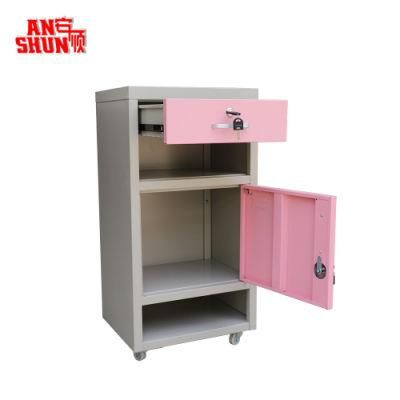 Hospital Use Metal Drawer Patient Bedside Lockers for Sale Durable Medical Storage Cabinet